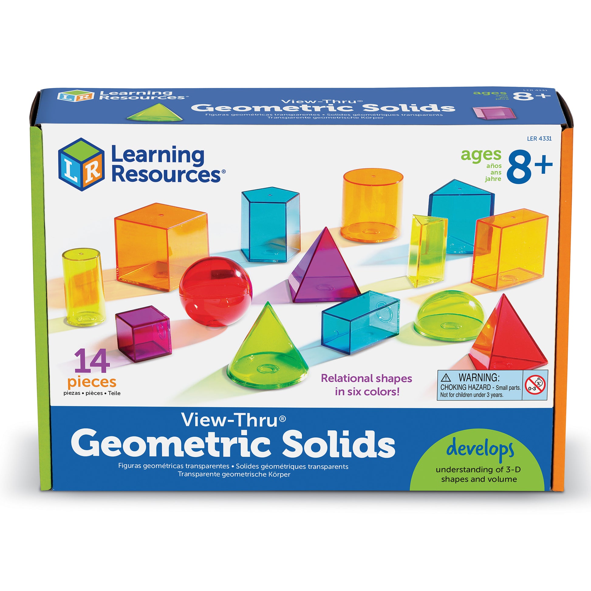 Learning Resources View-Thru Colourful Geometric Shapes