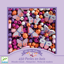 Djeco Wooden Beads, Buterflies