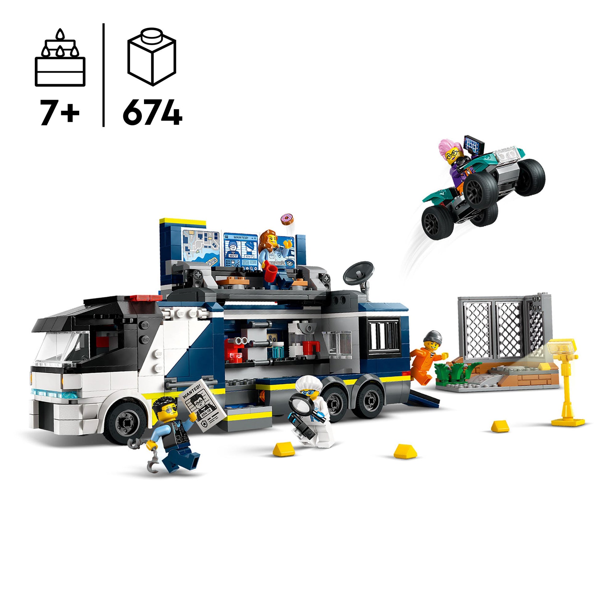 Lego City 60418 Police Mobile Crime Lab Truck