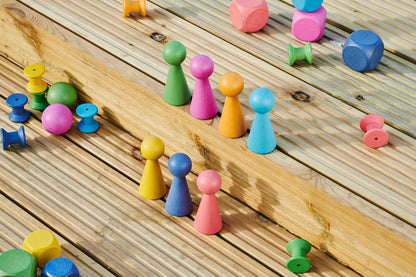 TickiT Rainbow Wooden Figures