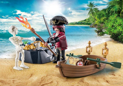 Playmobil 71254 Pirate With Rowboat Starter Pack