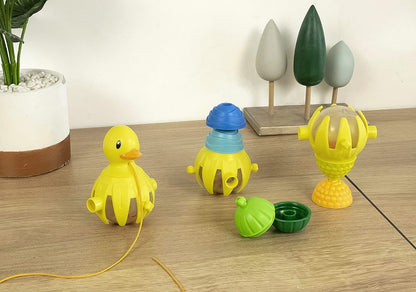 Lalaboom Pull Along Duck & Beads