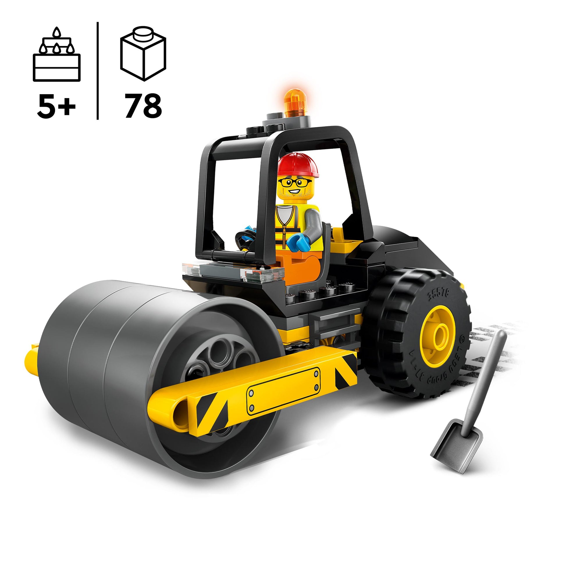 Lego City 60401 Construction Steamroller