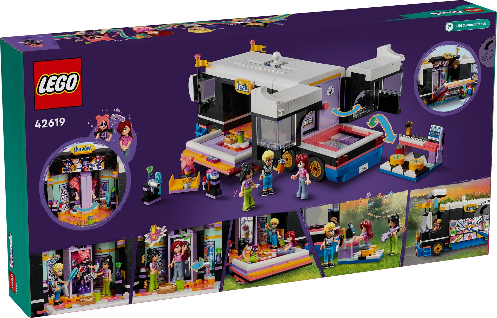 Lego Friends 42619 Pop Star Music Tour Bus ( R)
