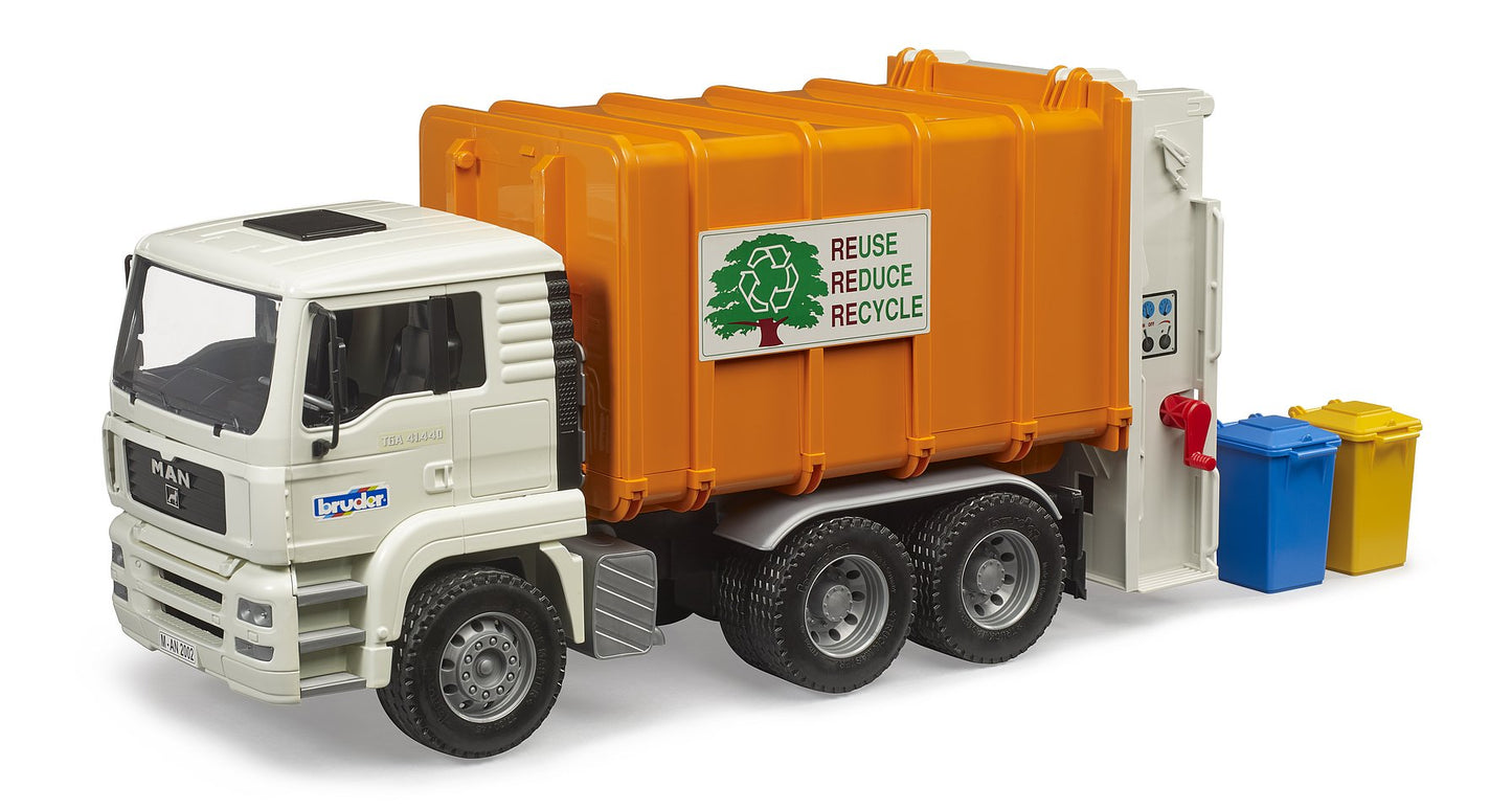 Bruder MAN TGA Rear Loading Garbage Truck