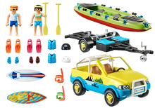 Playmobil 70436 Family Fun Beach Hotel Beach Car with Canoe