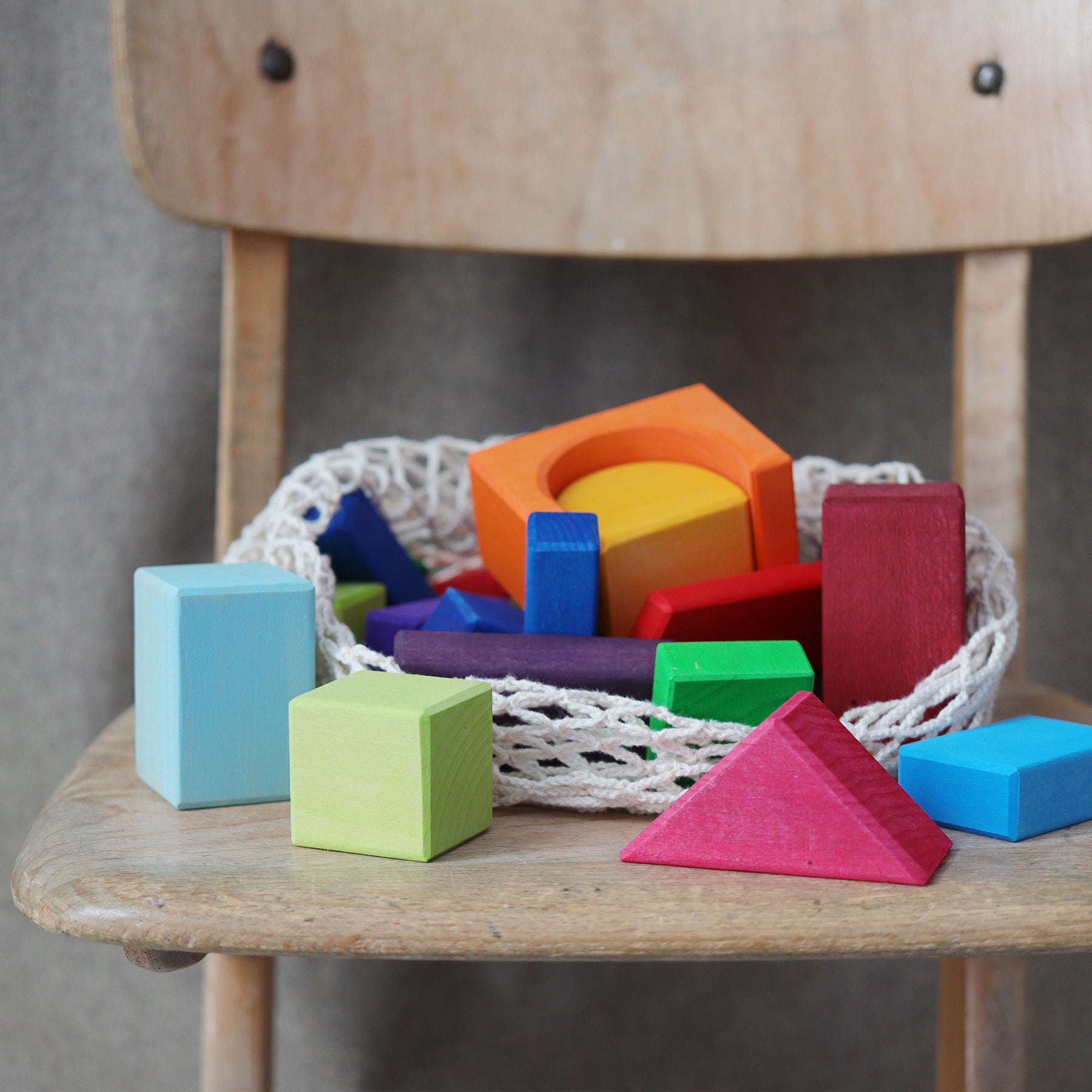 Grimms 30 Colored Geo-Blocks