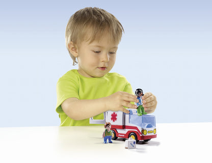 Playmobil 1.2.3 9122 Rescue Ambulance (D)
