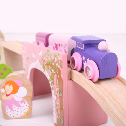 BigJigs Trains Pink Arched Bridge