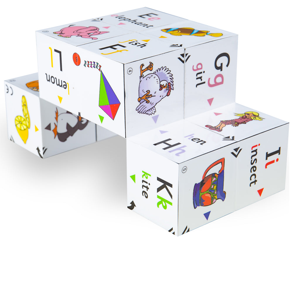 ZooBooKoo Alphabet Cube Book - First Phonics & Colour Matching
