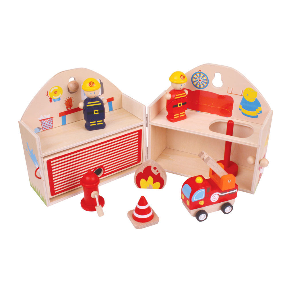 BigJigs Mini Firestation Playset