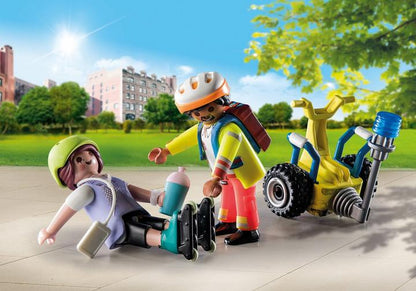 Playmobil City Life 71257 Rescue With Balance Racer Starter Pack