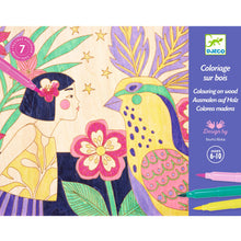 Djeco Colouring On Wood Sweet girls