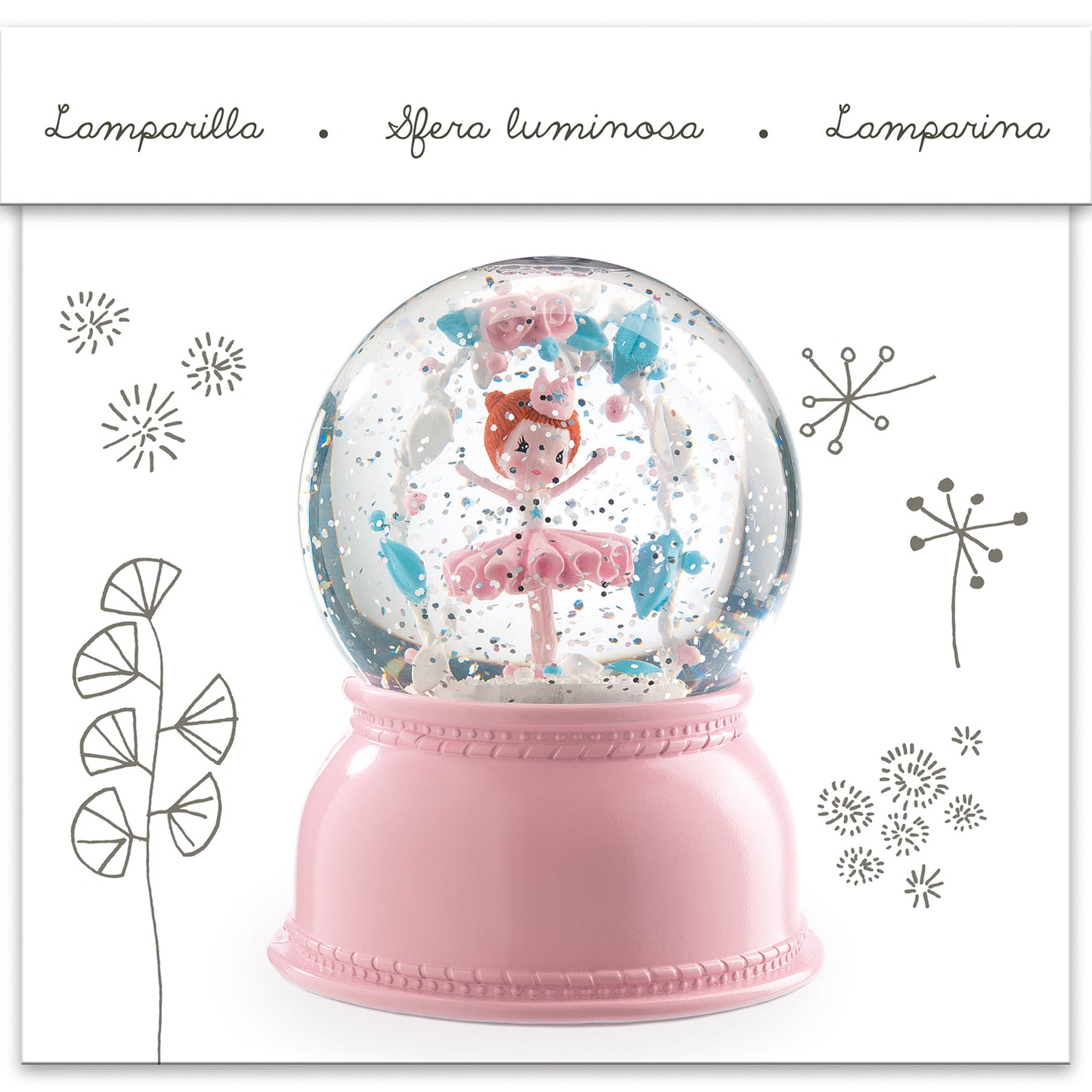 Djeco Ballerina Snow Ball Night Lights