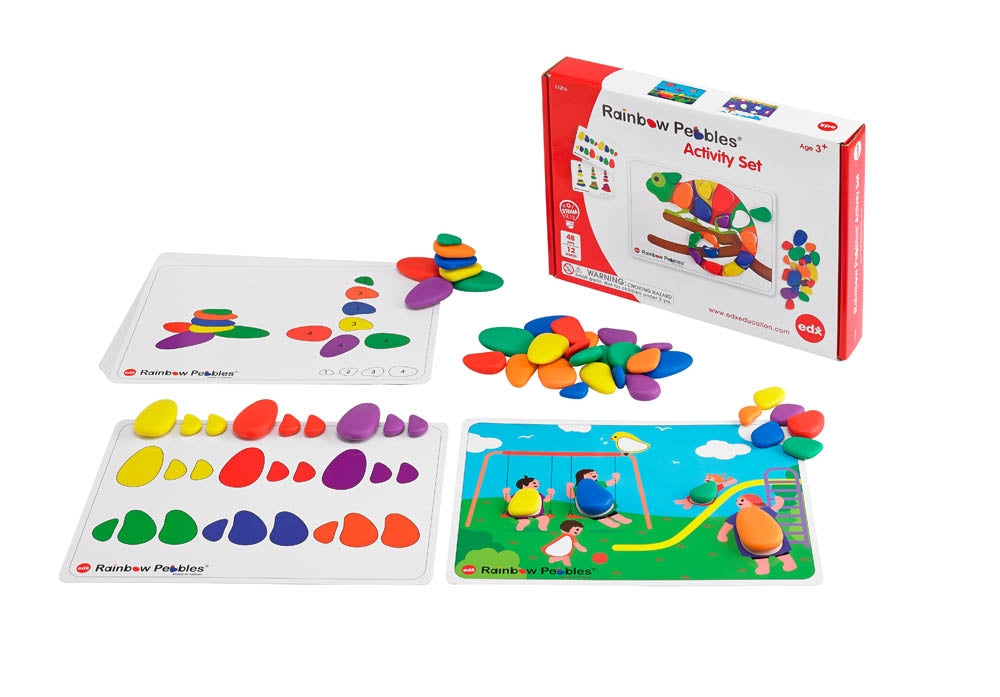 Edx Education Rainbow Pebbles Activity Set