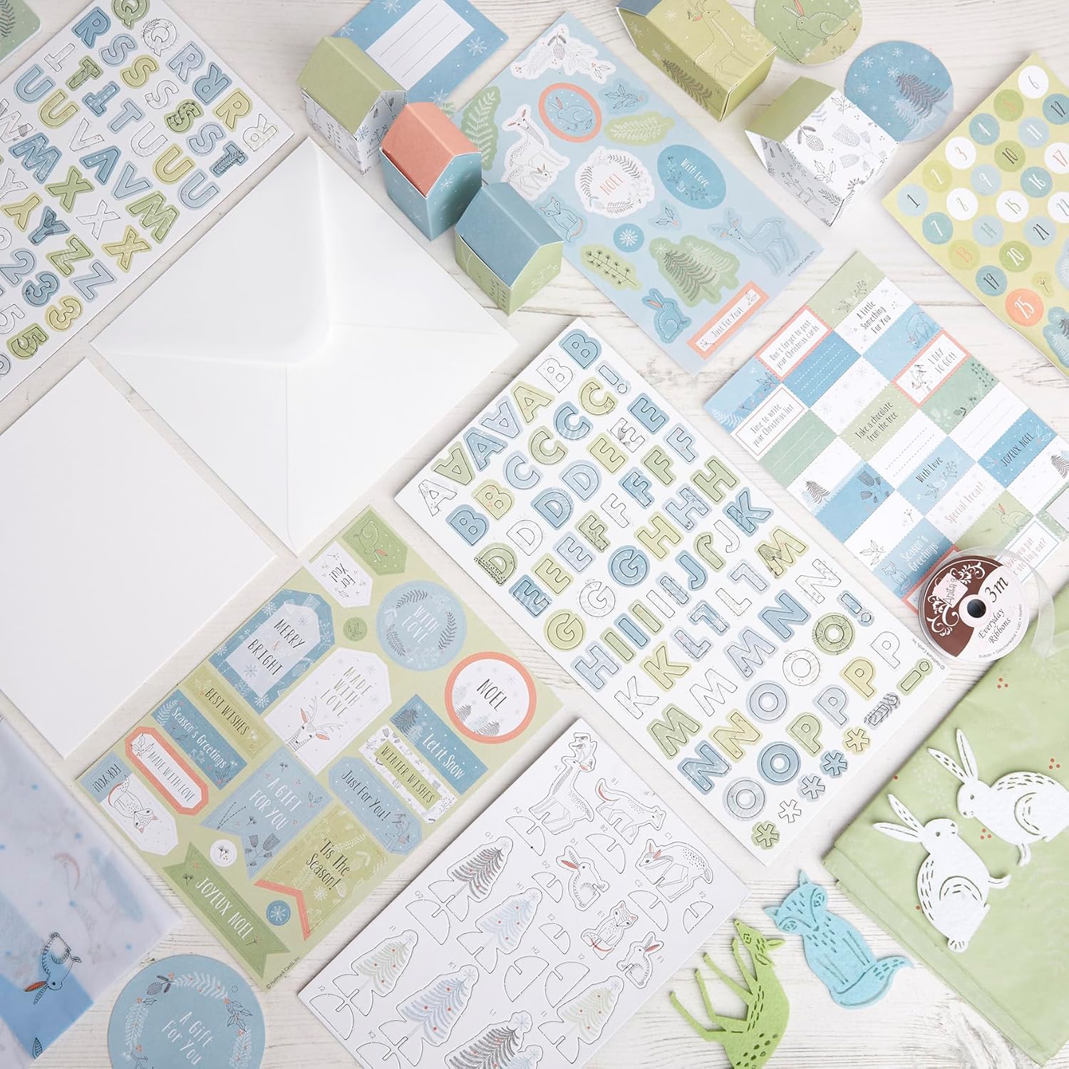 Bee And Bumble Christmas Card Making Winter Wonderland Craft Box
