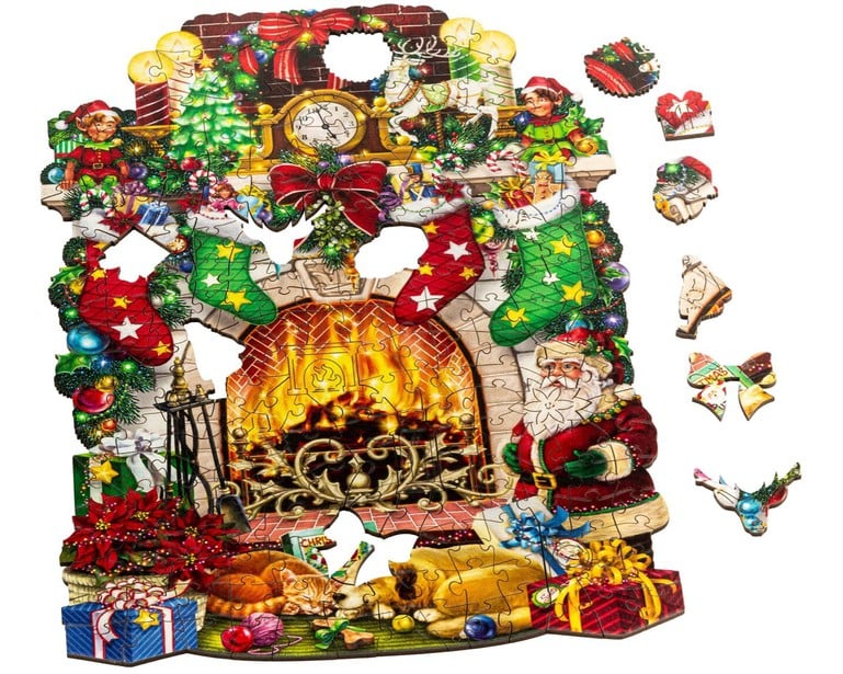 Wentworth Wooden Puzzles Relaxing by the Fire - Maxi shaped puzzle 240 Pieces