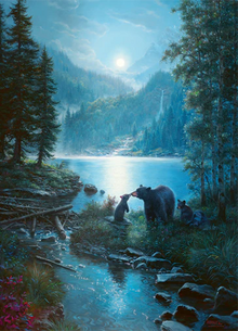 Cobble Hill Puzzles 1000 Pieces Bear Night