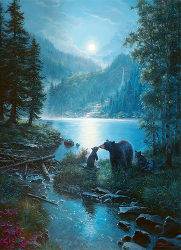 Cobble Hill Puzzles 1000 Pieces Bear Night