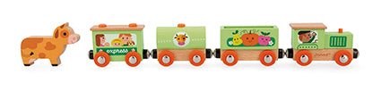 Janod Story Farm Train With Tracks