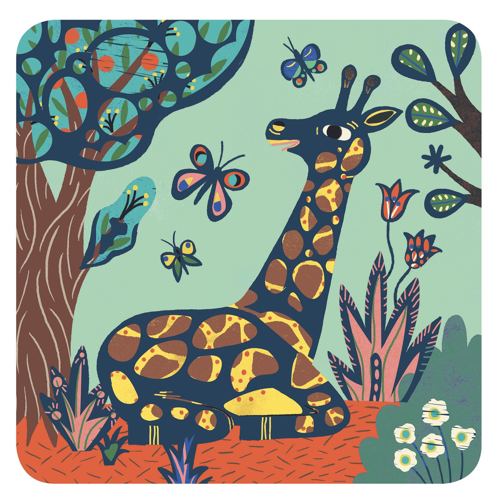 Djeco Big Animals Scratch Cards