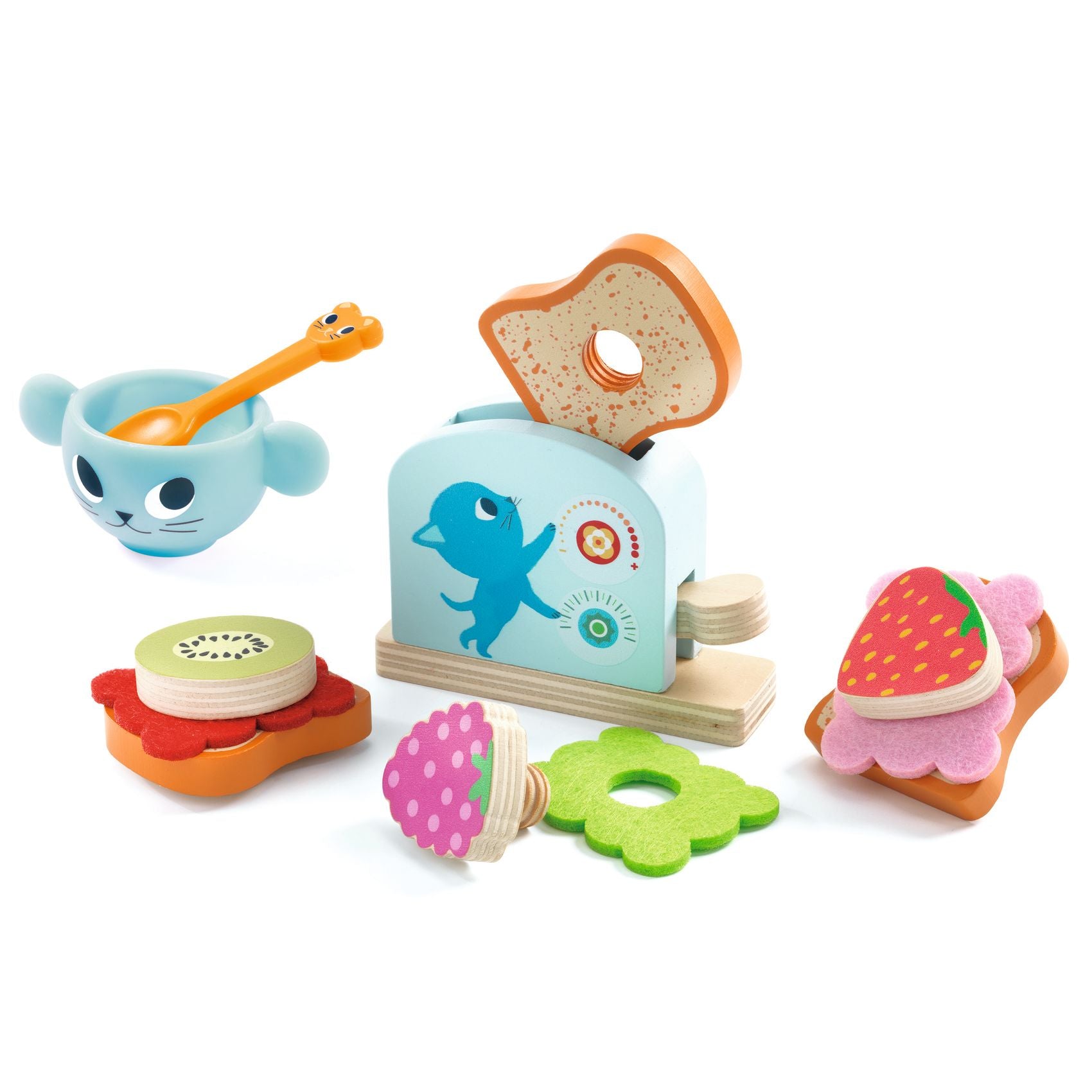Djeco Kitten's Breakfast Beginners Tea Set