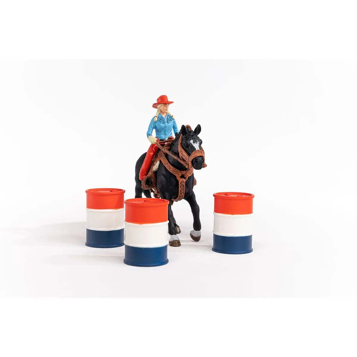 Schleich Cowgirl Barrel Racing Fun