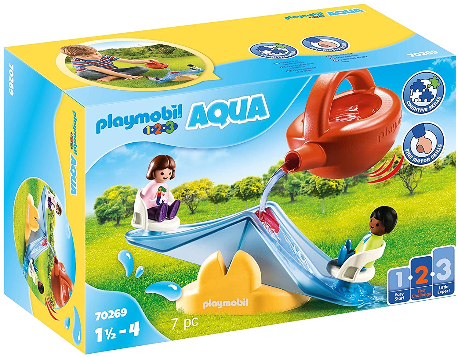 Playmobil 1.2.3 AQUA 70269 Water Seesaw with Watering Can