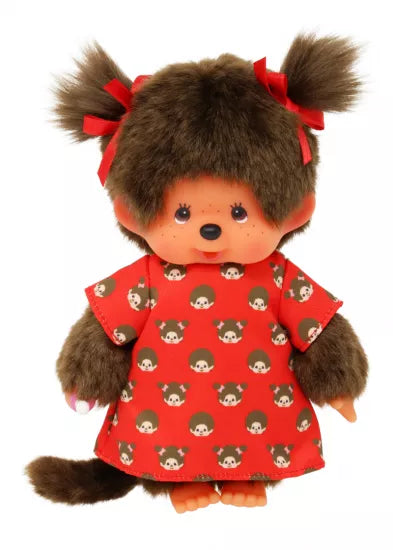 Monchhichi Girl Dress With Print 20Cm