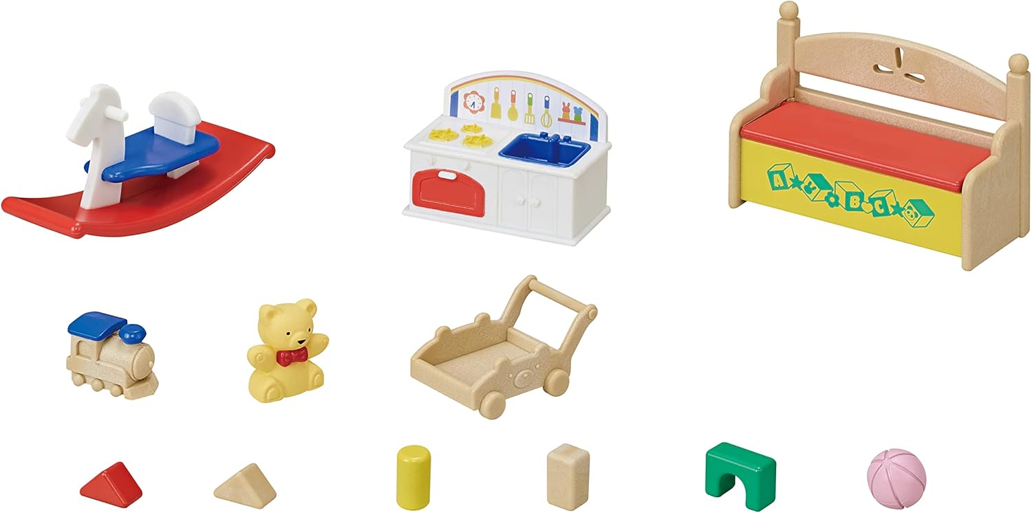 Sylvanian Families Baby's Toy Box - Snow Rabbit & Panda Babies