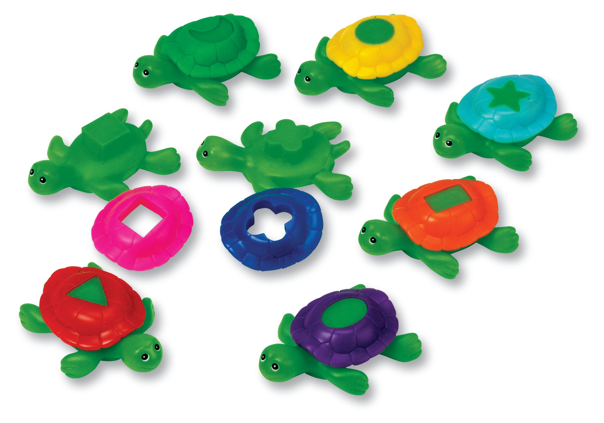 Learning Resources Smart Splash® Shape Shell Turtles, Set of 16