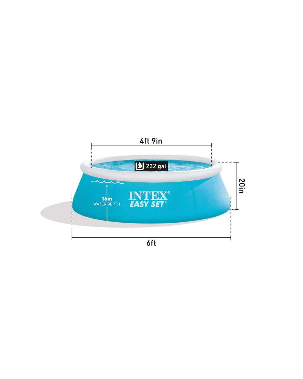 Intex 6'X20" Easy Set Pool