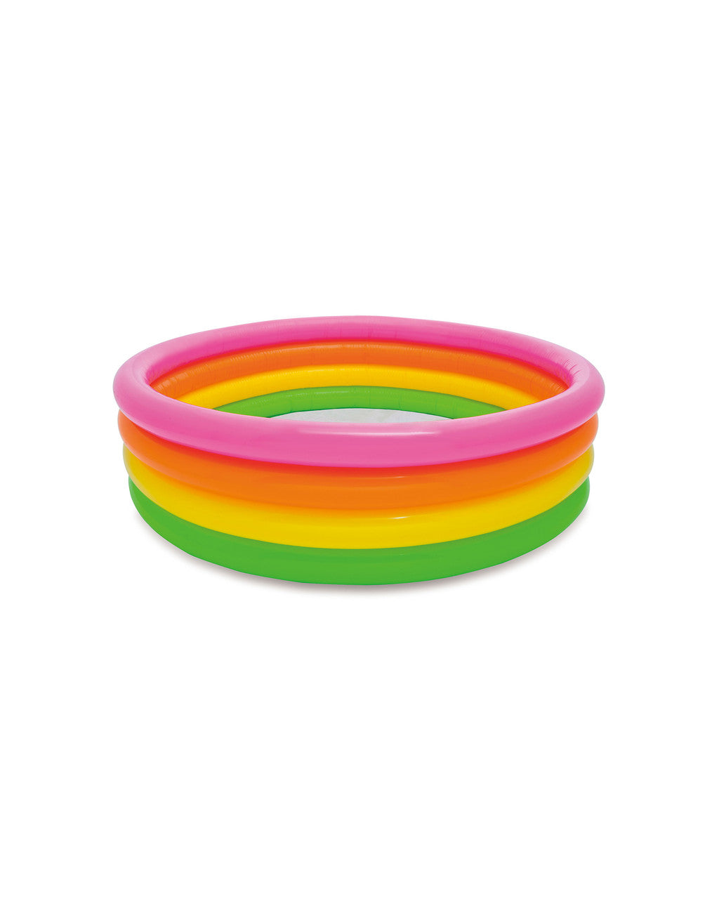 Intex 66"X18" Multi Colour Inflatable 4 Ring Pool Pool