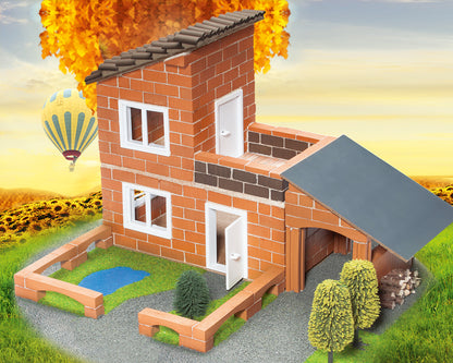 Teifoc Brick Construction Set Villa with Garage