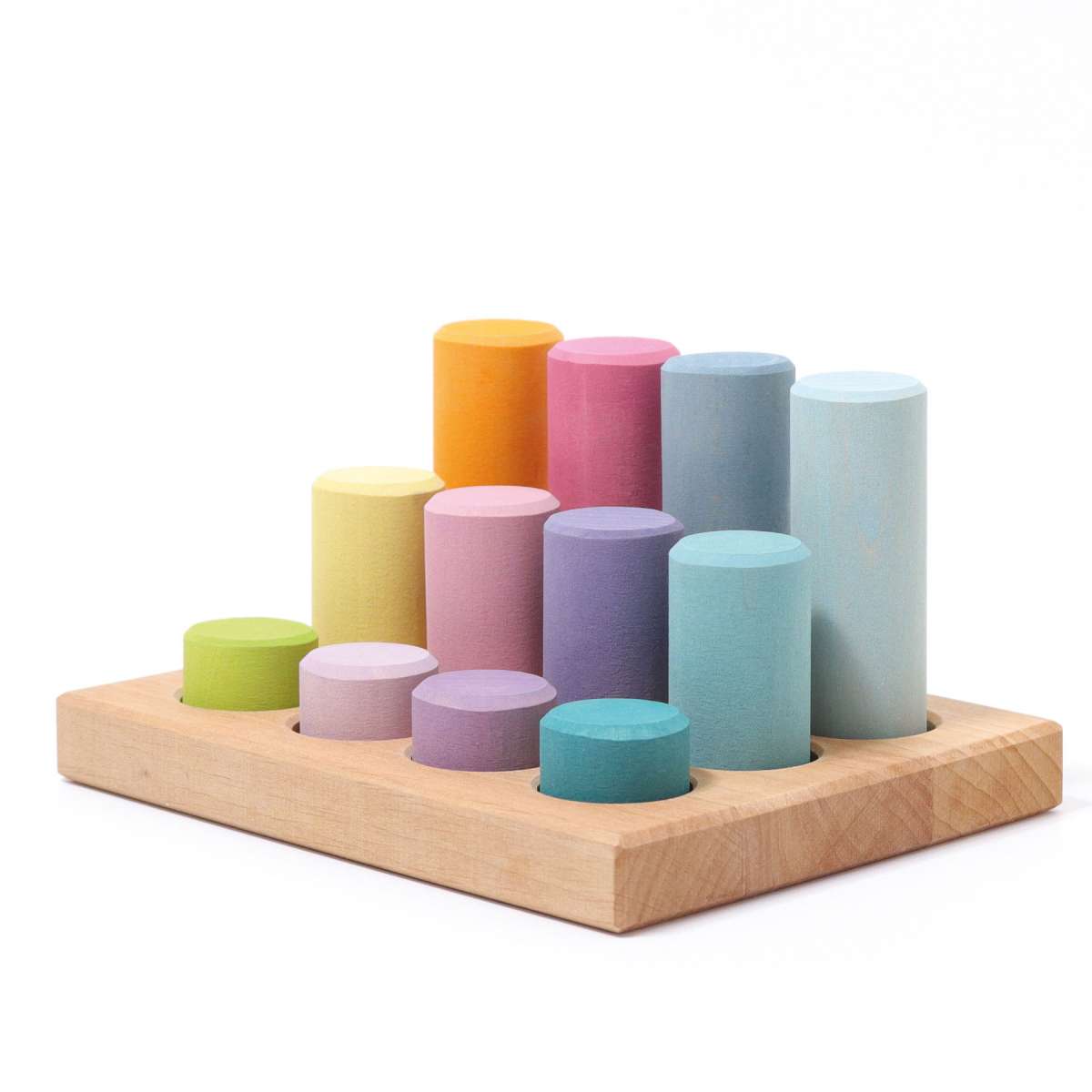 Grimms Stacking Game Small Pastel Rollers