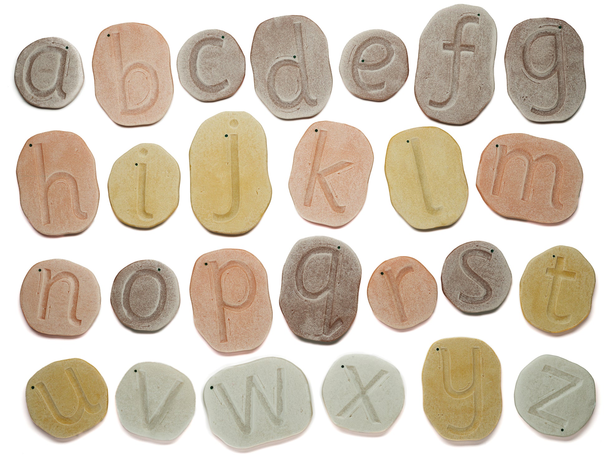 Yellow Door Feels-Write Lowercase Letter Stones