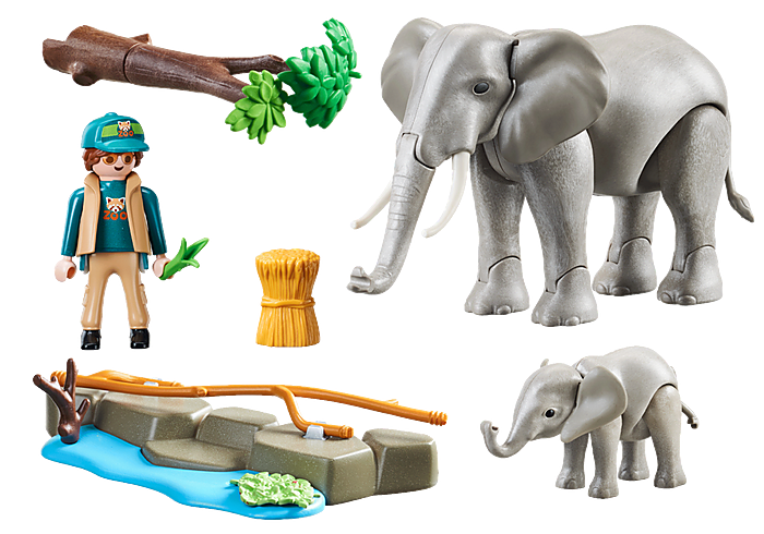 Playmobil 70324 Family Fun Elephant Habitat