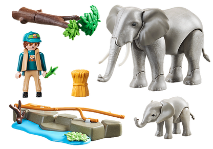 Playmobil 70324 Family Fun Elephant Habitat
