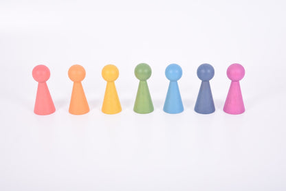 TickiT Rainbow Wooden Figures