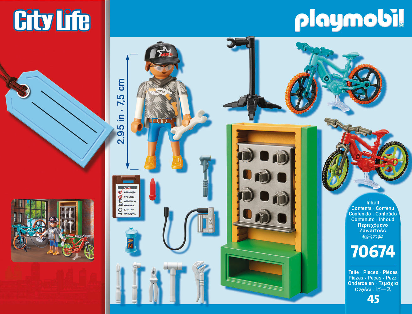 Playmobil 70674 Bike Workshop Gift Set