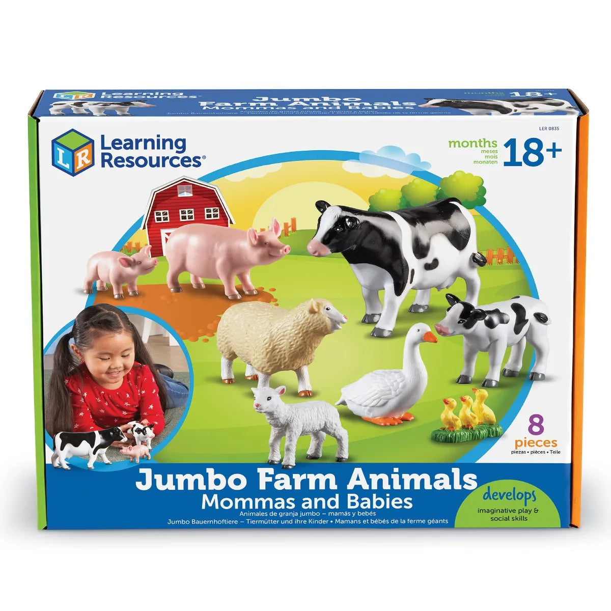 Learning Resources Jumbo Farm Animals - Mommas and Babies