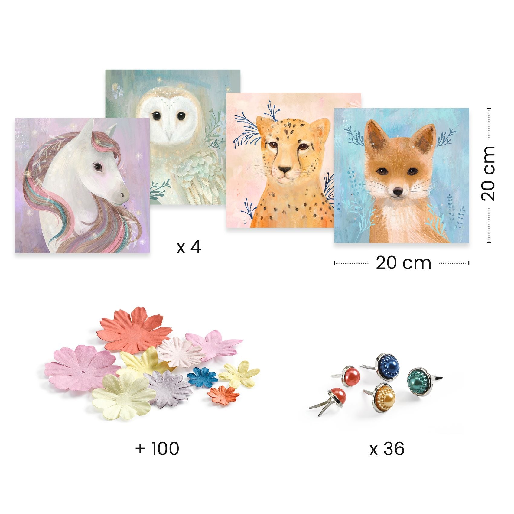 Djeco Floral Wreaths Paper Creations