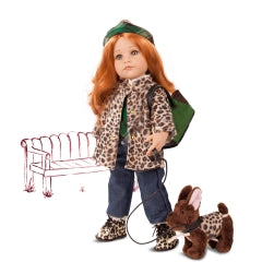 Gotz Dolls Hannah and her dog, 12-pcs.