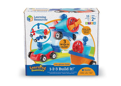 Learning Resources 1-2-3 Build It!™ Car-Plane-Boat
