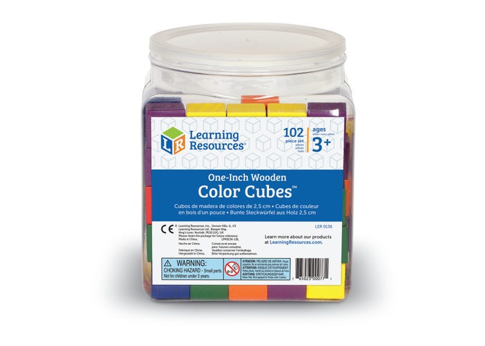 Learning Resources Wooden Colour Cubes™ (Set of 102)