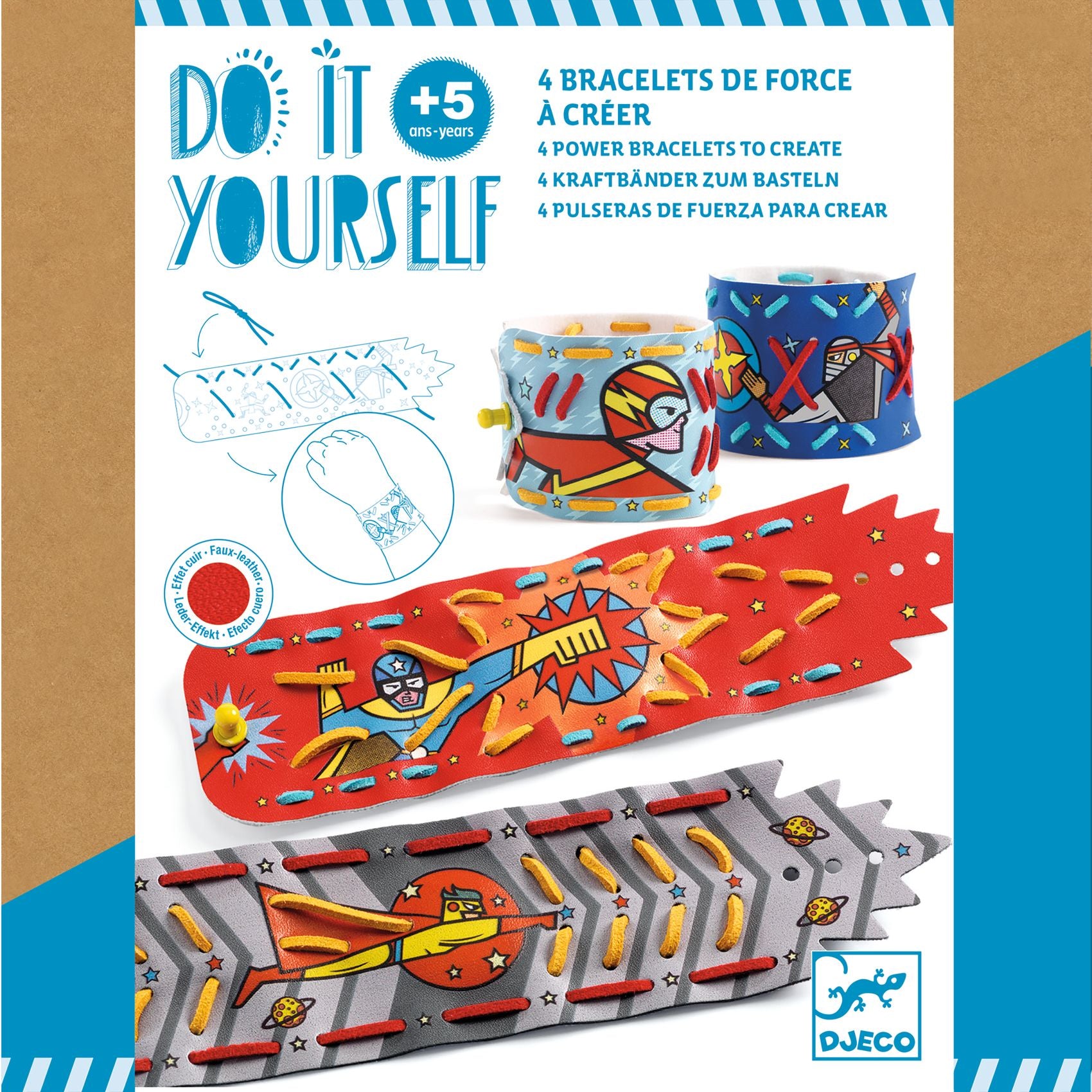 Djeco DIY Bracelets To Create Mosaics & Stickers Super-Powers