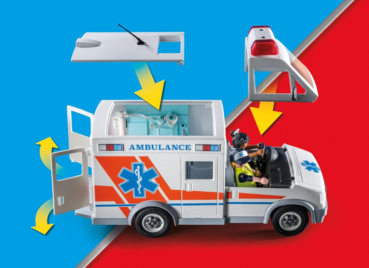 Playmobil 71232 City Action Ambulance With Sound And Lights