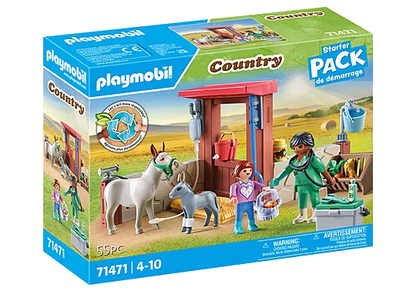 Playmobil 71471 Country Farmyard Veterinarian Starter Pack