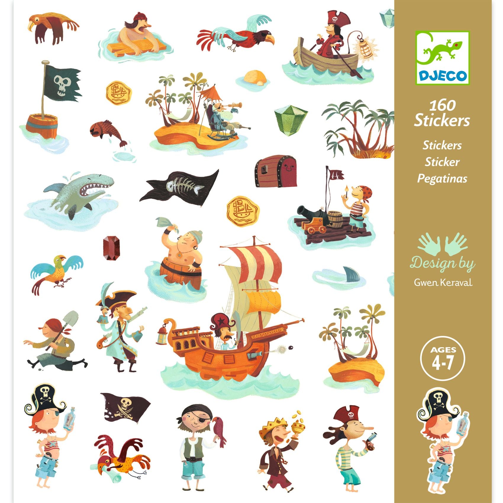 Djeco Stickers Pirates