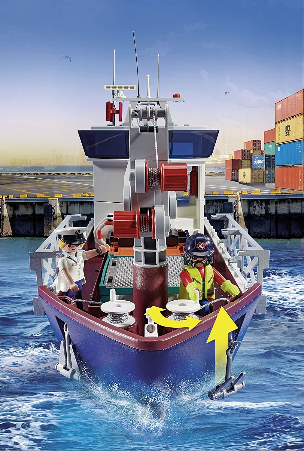 Playmobil 70769 Cargo Ship with Boat